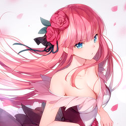 This is a pixiv picture whose title is 不機嫌の眠り姫.