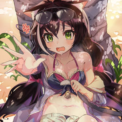 This is a pixiv picture whose title is 水着キャルちゃん.