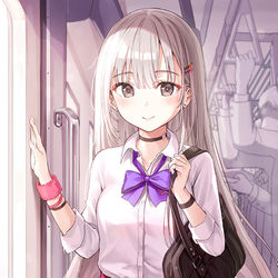 This is a pixiv picture whose title is ねぇ、どこで降りるの？私は次の駅だけど....