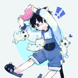 This is a pixiv picture whose title is だめだよ～！.