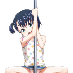 This is a pixiv picture whose title is のぼり棒と和（なごみ）ちゃん.