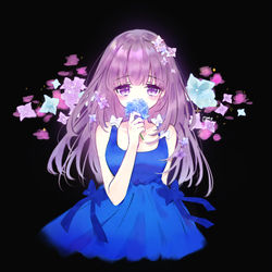 This is a pixiv picture whose title is 紫陽花少女.