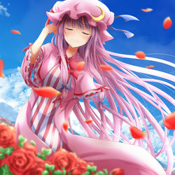 This is a pixiv picture whose title is 薔薇.