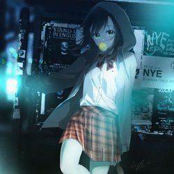This is a pixiv picture whose title is 夜を駆ける.