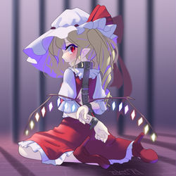 This is a pixiv picture whose title is 縛りフランちゃん.