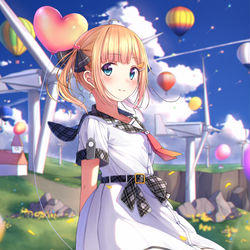 This is a pixiv picture whose title is 🎈.