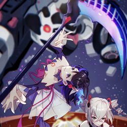 This is a pixiv picture whose title is 崩坏3—绀海组.