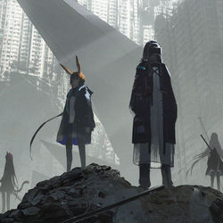 This is a pixiv picture whose title is ロドス.