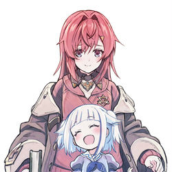 This is a pixiv picture whose title is 無邪気皇女と錬金術師.
