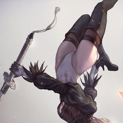 This is a pixiv picture whose title is 2B.