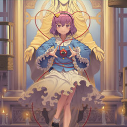 This is a pixiv picture whose title is 古明地さとり.