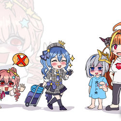 This is a pixiv picture whose title is Welcome to Hololive House.