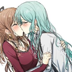This is a pixiv picture whose title is バンドリまとめ27（さよリサ）.