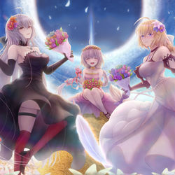 This is a pixiv picture whose title is ドレスジャンヌ姉妹.