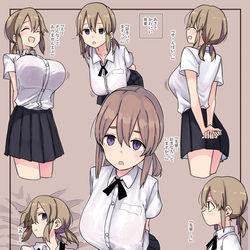 This is a pixiv picture whose title is 後ろ手の女の子.