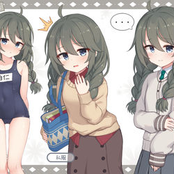 This is a pixiv picture whose title is 真行寺 由仁先輩.