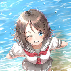 This is a pixiv picture whose title is もう一回競争しよっか！.