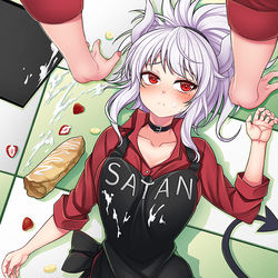 This is a pixiv picture whose title is Helltaker - LUCIFER.