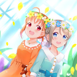This is a pixiv picture whose title is ようちか真ん中バースデー🍊🍰⚓.