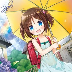 This is a pixiv picture whose title is 傘の日.