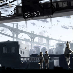 This is a pixiv picture whose title is 05:57.