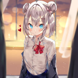 This is a pixiv picture whose title is 放課後、保健室で、後輩と….….