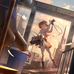This is a pixiv picture whose title is 瞬間、少年ジャンプ.