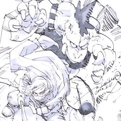 This is a pixiv picture whose title is 少年剣士とデカイ相棒っていう個人的に好きな組み合わせ.