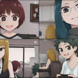 This is a pixiv picture whose title is Screen to Screen.