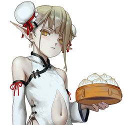 This is a pixiv picture whose title is 水蘭児チャイナドレス.