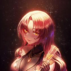This is a pixiv picture whose title is 今夜の主役.