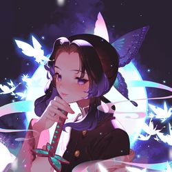 This is a pixiv picture whose title is 胡蝶 しのぶ.