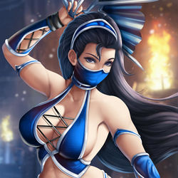 This is a pixiv picture whose title is Kitana.
