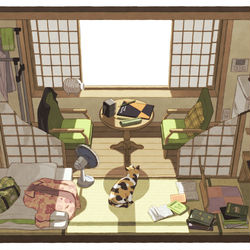 This is a pixiv picture whose title is 旅館のあの空間.