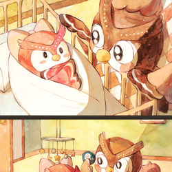 This is a pixiv picture whose title is どうぶつの森.