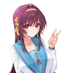 This is a pixiv picture whose title is 涼宮スカサハ.