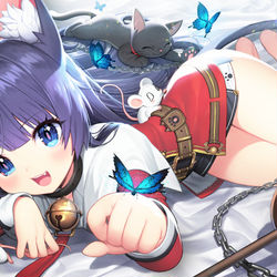 This is a pixiv picture whose title is 飼い猫クラリッサ.