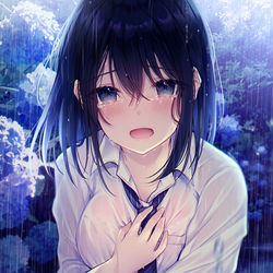 This is a pixiv picture whose title is 「…私じゃ駄目ですか？」.