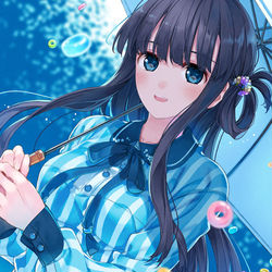 This is a pixiv picture whose title is ビーズの雨.