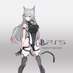 This is a pixiv picture whose title is PS5娘化.