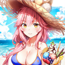 This is a pixiv picture whose title is 玉藻の前.