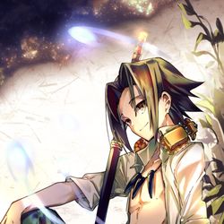This is a pixiv picture whose title is 祝・シャーマンキング再アニメ化.