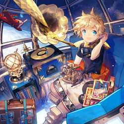 This is a pixiv picture whose title is 少年銀河紀行.