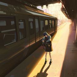 This is a pixiv picture whose title is Lost ticket.