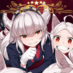 This is a pixiv picture whose title is Helltaker.
