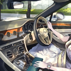 This is a pixiv picture whose title is 夏の午後.