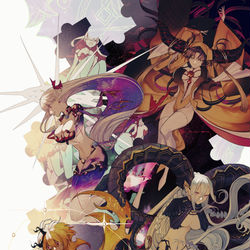 This is a pixiv picture whose title is 人類悪.