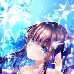 This is a pixiv picture whose title is 青の似合う.