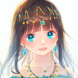 This is a pixiv picture whose title is Emerald Green.