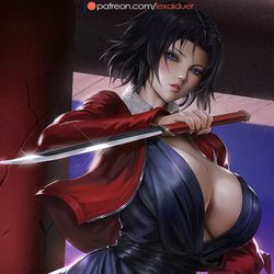 This is a pixiv picture whose title is [Karano Kyoukai]Shiki Ryougi.